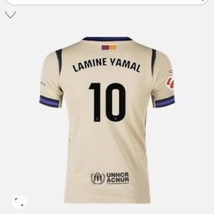 Nike Beige Football Jersey with Black Accents